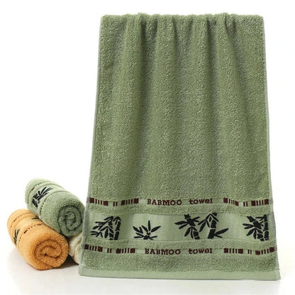 Bamboo Fiber Bath Towels - 1/4/6PCS Thick Absorbent Face & Bathroom Towel Set