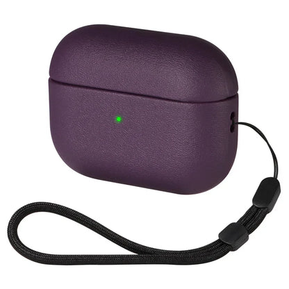 Leather Grain Case for AirPods Pro 2, AirPods 3 & 4 — Protective Cover for Apple Bluetooth Earphones