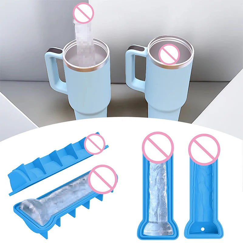 Adult Silicone Ice Molds — Fun Penis-Shaped Ice Tray for Whiskey, Cocktails & Party Drinks