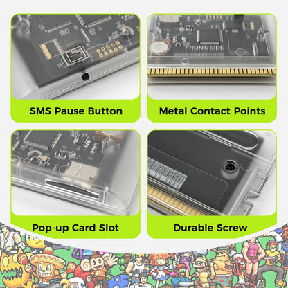 Mega EverDrive V3 Pro Game Cartridge - 3000-in-1 Flash Card for Sega Genesis Mega Drive with 4GB TF Card