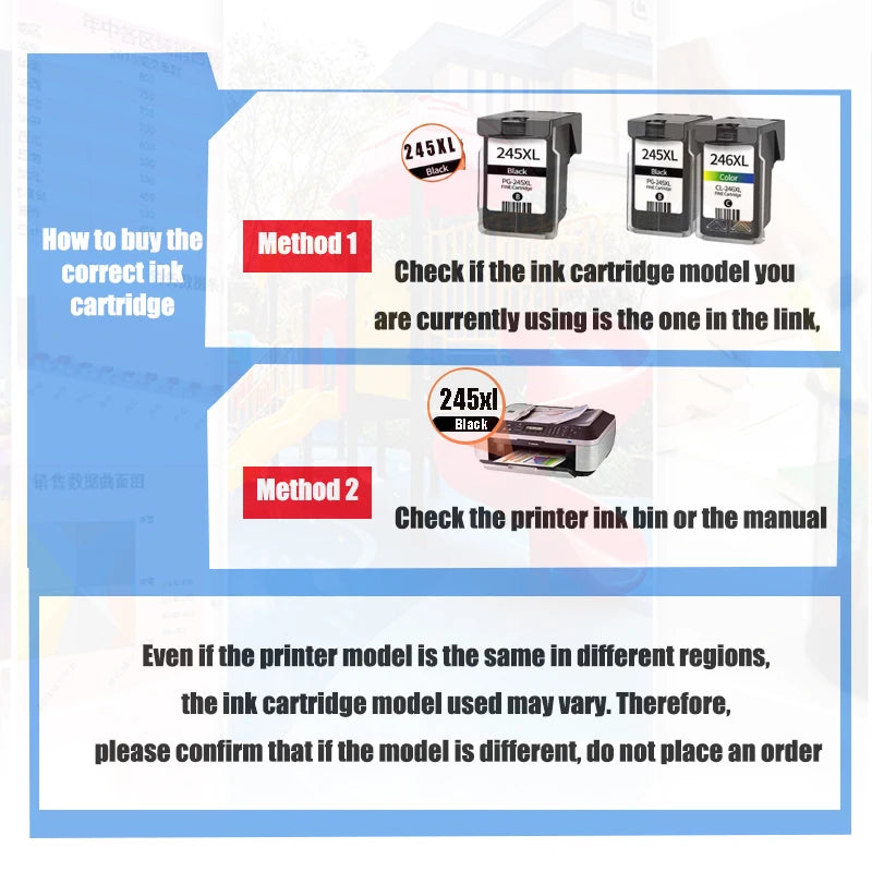 Vilaxh PG-245XL CL-246XL Ink Cartridge Combo for Canon PG245 PG246 Compatible for Pixma iP2820 MX492 MG2924 MG2520 Printer High Yield Replacement Ink