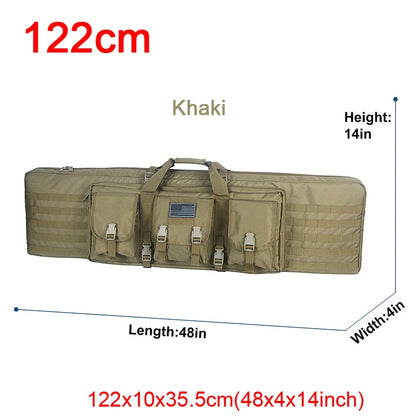 LQARMY Tactical Double Rifle Case – Molle Backpack Gun Holster for Hunting, Sniper & Airsoft (32/38/42/48 inch)