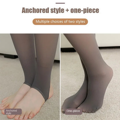 Winter Warm Women's Thermal Leggings: Sexy, Elastic, and High-Waisted Fleece Pantyhose