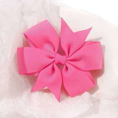 20/40PCS Sweet Candy Color Bow Hair Clip Set – Cute Ribbon Hairpins for Baby Girls & Kids Hair Accessories Gift