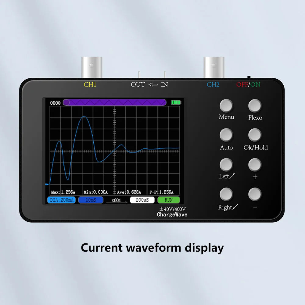 SCO2 Dual Channel Digital Oscilloscope – 50MHz PWM, 10MHz Sampling Rate, 2.5KSa/s for Electronic Repair