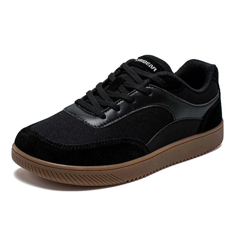 HOBIBEAR Unisex Wide Toe Sneakers — Minimalist Non-Slip Lace-Up Mesh Casual Shoes for Men & Women