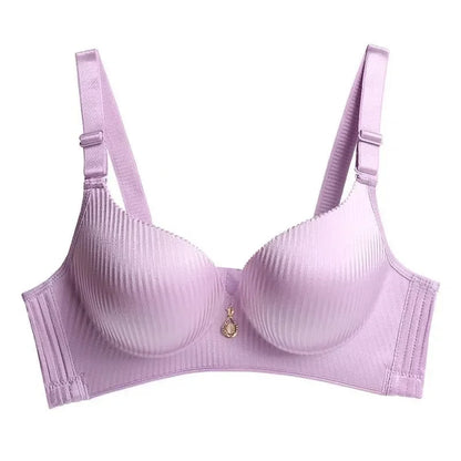 Women's 8CM Wireless Push-Up Bra - Side-Smoothing Seamless Lift Bra for AA, A & B Cups