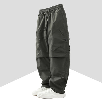 Men’s Harajuku Casual Pants - Loose Fit Elastic Waist Outdoor Walking & Hiking Trousers