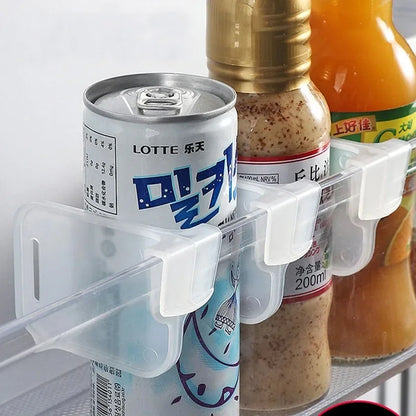 Refrigerator Kitchen Organizer Shelf — Efficient Storage Dividers for Eggs, Bottles & Fridge Items