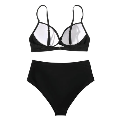Vintage High Waist Bikini Set 2025 – Women’s Push-Up Printed Swimwear Summer Beach Bathing Suit