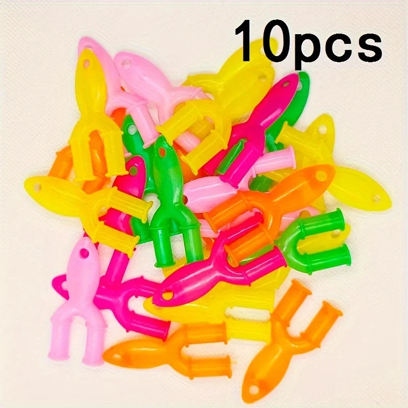 10-Piece Colorful Y Loom Knitting Tool Kit - DIY Rubber Band Bracelet & Friendship Jewelry Making Set