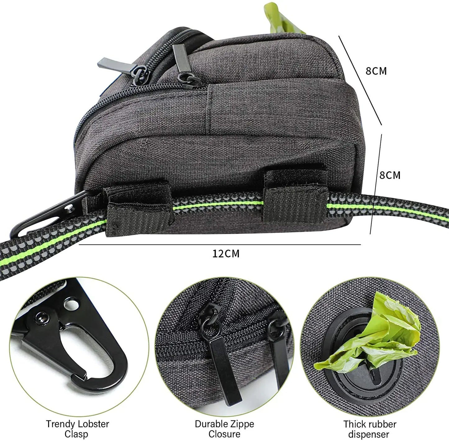 Pet Dog Treat Pouch & Poop Dispenser - Portable Multifunctional Training Bag, Durable Outdoor Travel Dog Accessories