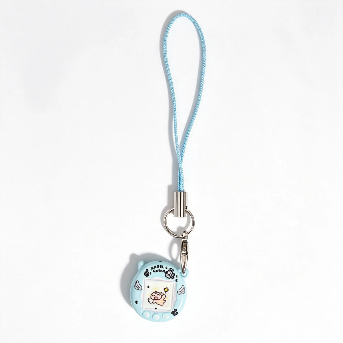 Tamagotchi Cartoon Metal Pendant Keychain - Cute Mini Anime Charm for Bags, Backpacks and DIY Jewelry Gifts