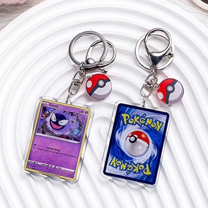 Pokemon Acrylic Keychain Charms - Pikachu Bulbasaur Jigglypuff Bag Pendant Backpack Accessories Gift