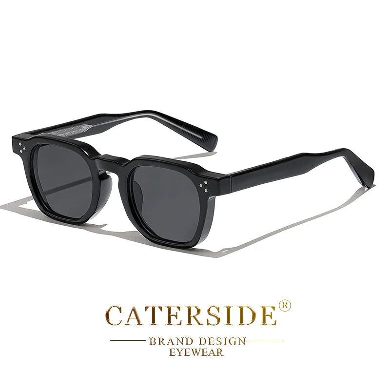 CATERSIDE Small Frame Square Sunglasses - Fashion Unisex Eyewear for Travel, Parties & Business