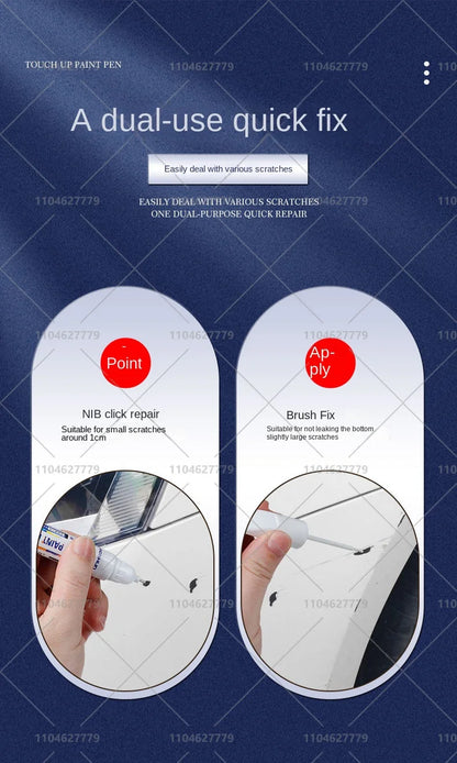 Tesla Paint Repair Pen for 2012-2025 Model 3 Y X S — Car Touch Up Pen Black White Wheel Scratch Repair Agent
