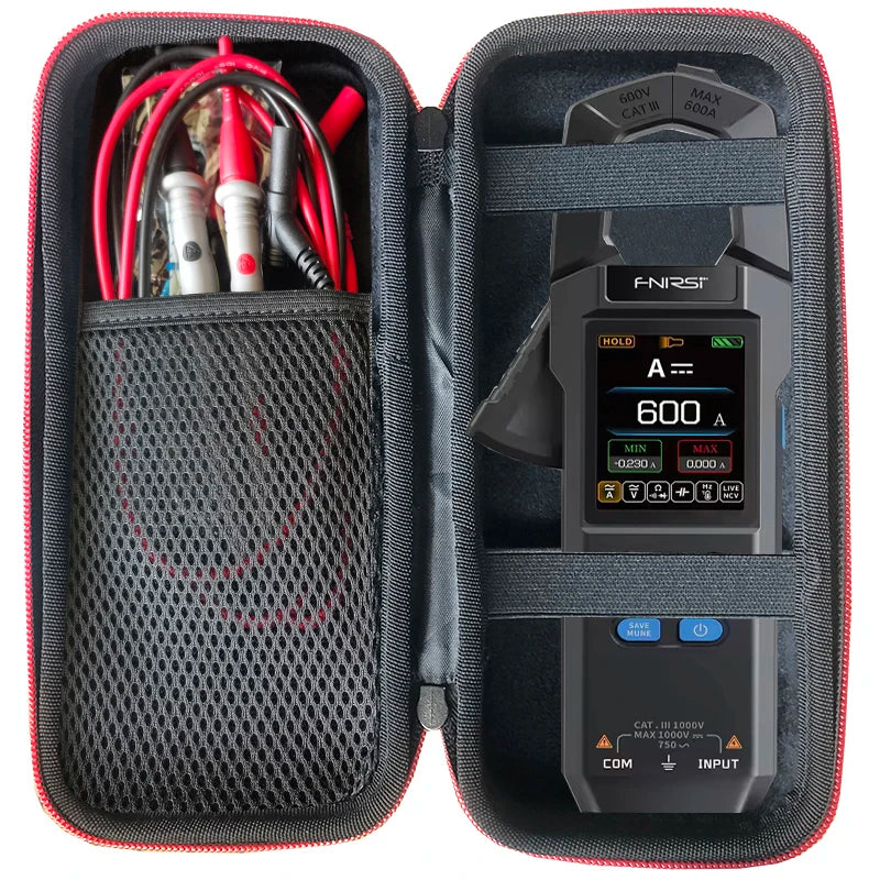 FNIRSI DMC-100 EVA Protective Carrying Case - Hard Storage Pouch for Clamp Meter & Digital Multimeter