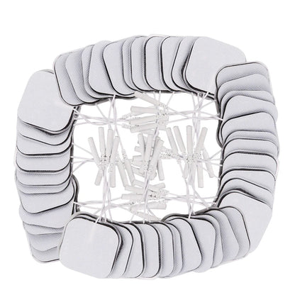100/50pcs 5x5cm Muscle Stimulator Electrode Pads – Self-Adhesive Non-Woven Replacement for TENS Therapy Machines