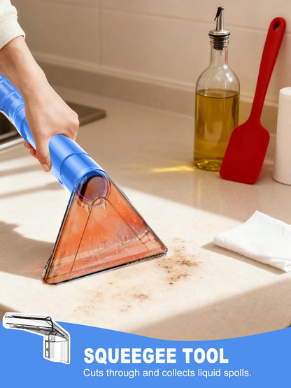 Portable Carpet & Upholstery Cleaner - 32KPa Powerful Suction with 5 Cleaning Tools