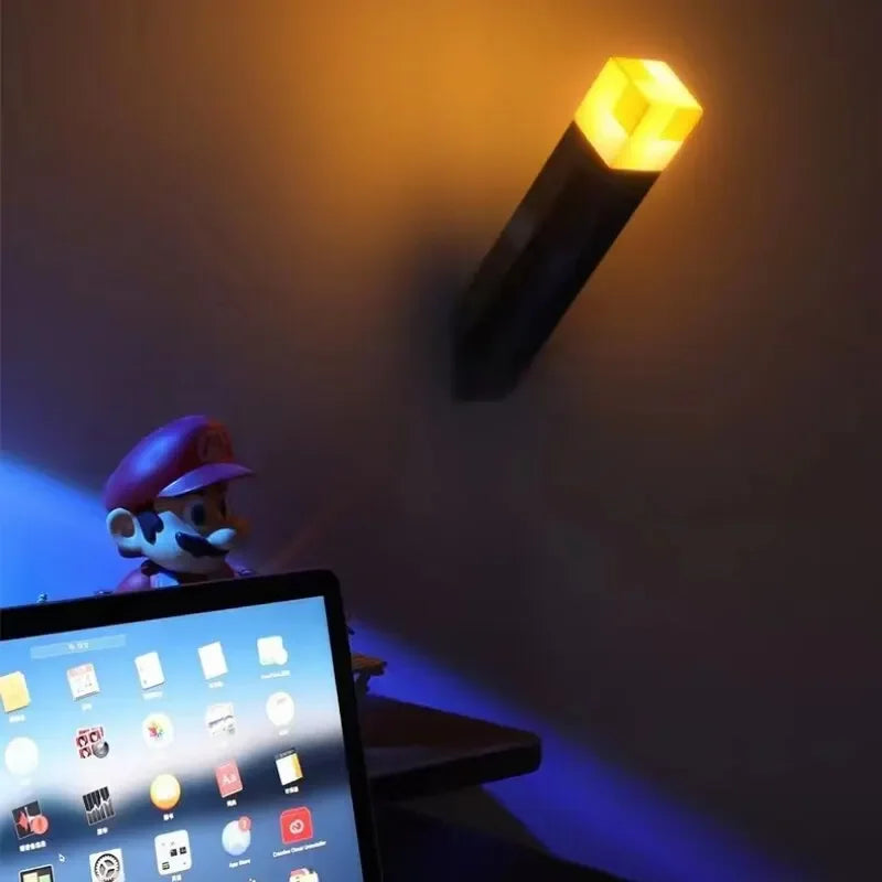 Brownstone Torch LED Night Light – USB Rechargeable Table Lamp for Game Room, Kids, and Festival Decor Gifts