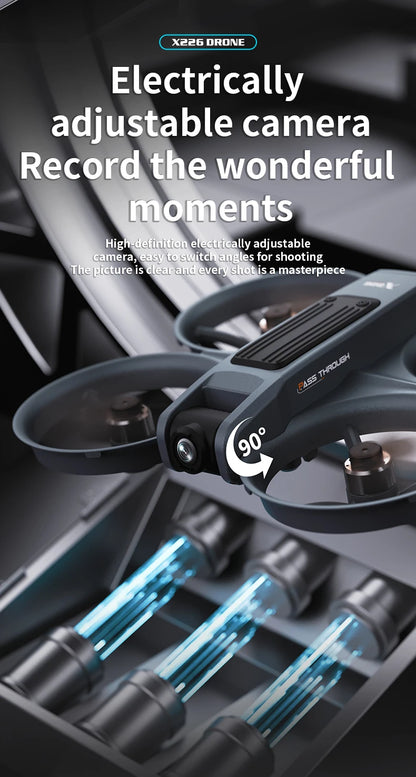 X266 Mini RC Drone – 8K HD Dual Camera, 6-Axis Headless Quadcopter with 360° Flip, Remote Control Helicopter Toy for Boys