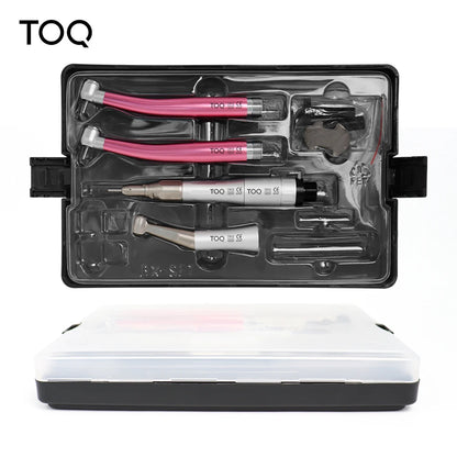 Dental High & Low Speed Handpiece Kit — Straight & Contra Angle Air Turbine with 2/4 Hole M4/B2 for Full Dental Equipment Set