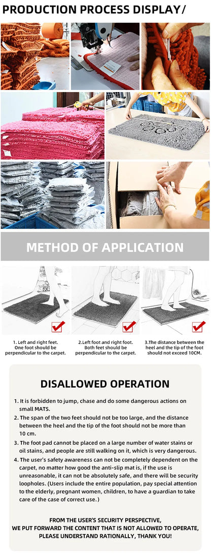 Diatomaceous Earth Bath Mat – Super Absorbent, Fast-Drying, Anti-Slip Rubber Floor Mat for Bathroom, Kitchen & Laundry