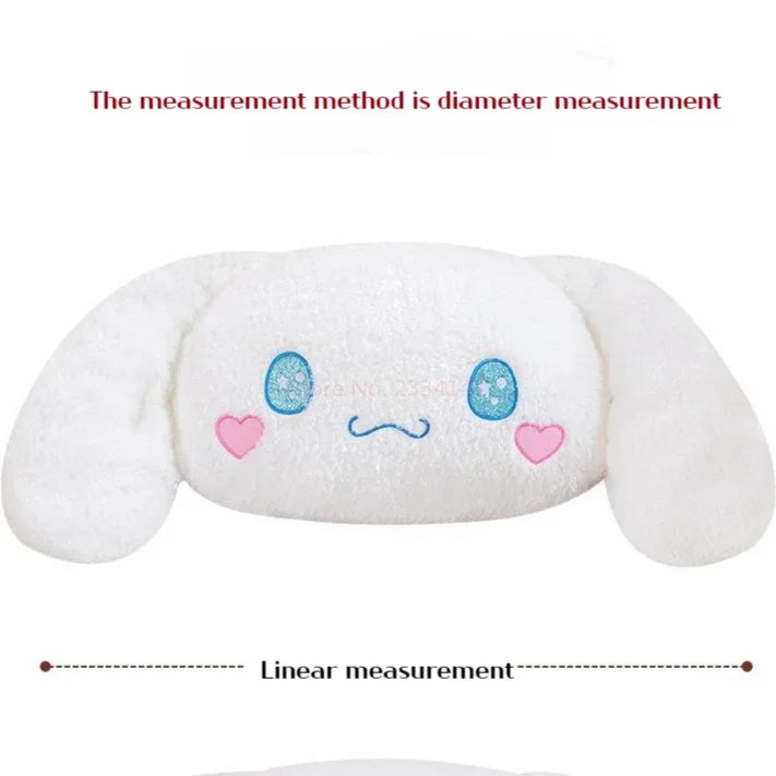 70 / 90 / 110 / 130cm cm Aoger Cinnamoroll Plush Doll – Kawaii Cartoon Stuffed Toy, Car Headrest Pillow & Back Cushion, Birthday Gift
