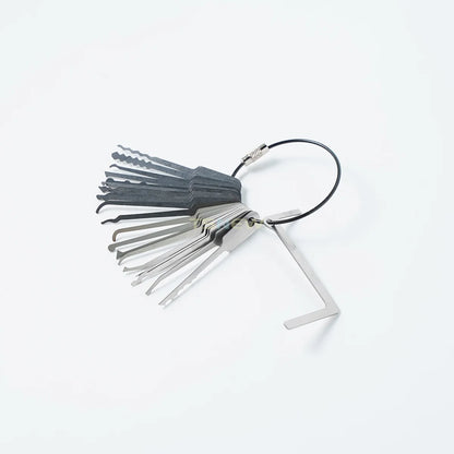 22-in-1 Universal Lock Key Set - Portable Master Keys for Locks and Locksmith Use