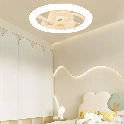New Modern Ceiling Fan Light with Intelligent Remote Control - Ideal for Living Room, Bedroom, Restaurant - LED Fixture for Simple Home Décor