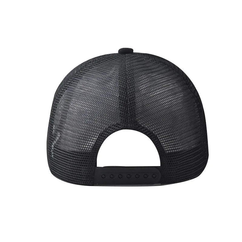 Summer Mesh Baseball Cap – ENJOY LIFE Letter Patch Snapback Hat for Men & Women, Breathable Unisex Hip Hop Trucker Cap