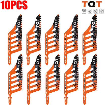 Extra Long Jigsaw Blades - Heavy Duty T-Shank Fine & Coarse Tooth Saw Blades for Wood, Aluminum & Tight Spaces