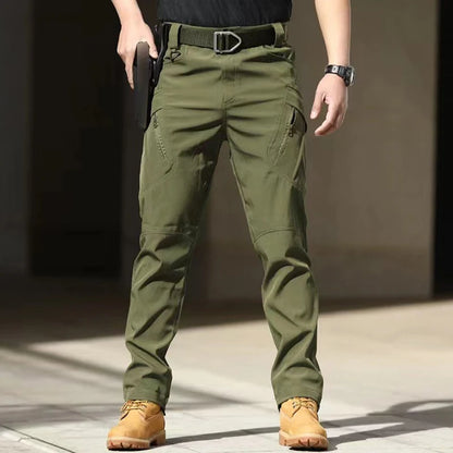 Men's Quick-Dry Tactical Cargo Pants - Elastic Outdoor Sports Trousers for Camping, Hiking, Trekking, Fishing, Climbing - Spring & Autumn