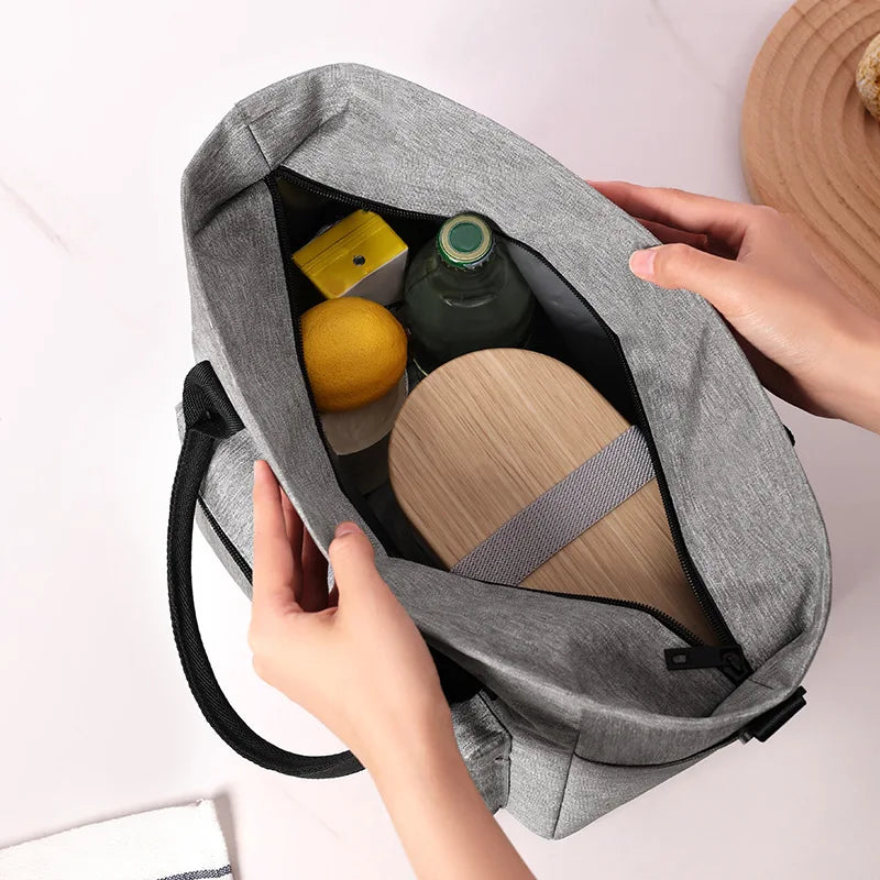 Portable Insulated Lunch Bag – Waterproof Picnic Lunch Box Tote for Office, Rice, and Meals