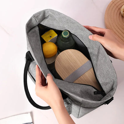 Portable Insulated Lunch Bag – Waterproof Picnic Lunch Box Tote for Office, Rice, and Meals