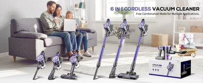 GOOVI V07 Cordless Handheld Vacuum Cleaner - 100KPA Suction Power, 180W, 0.9L Dust Cup, for Pet and Home Cleaning