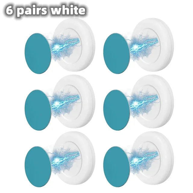 Magnetic Wall Hooks — Strong Invisible Holder for Keys, Remotes & Home Organization