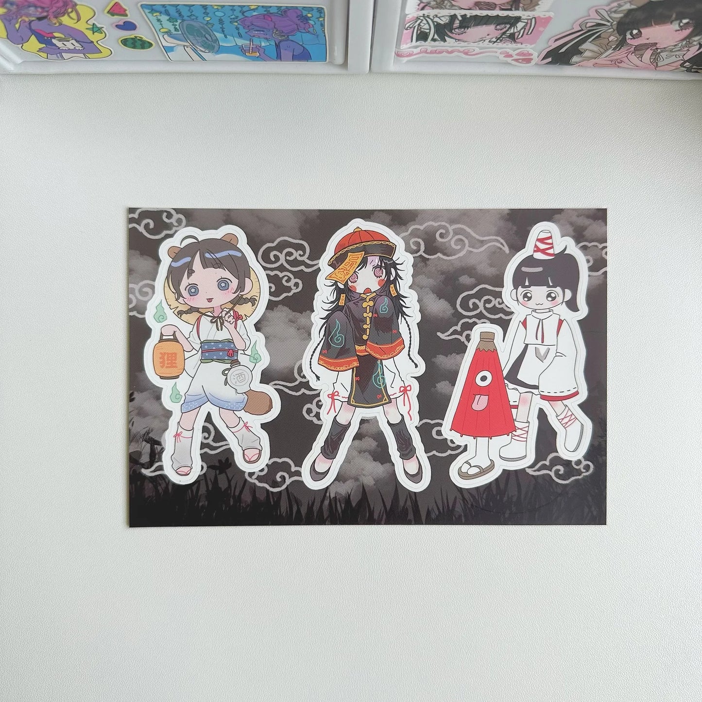 Cute Shibuya Girl Kawaii Stickers – Y2K Cartoon Scrapbook & Diary Decorative Stickers