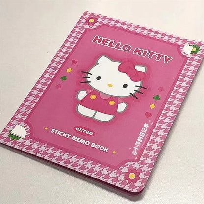 Kawaii Cartoon Sticky Notes – Hello Kitty, My Melody, Cinnamoroll & Kuromi Notebook, Cute School & Office Stationery