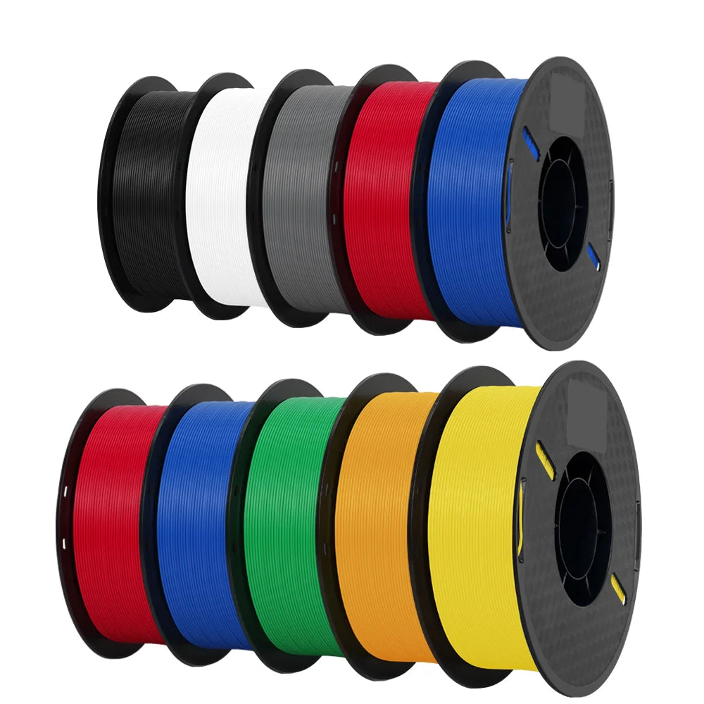 Tri-Color Dual-Color Silk Rainbow PLA Filament 1.75mm – Accurate +/-0.03mm, Compatible with Most FDM 3D Printers