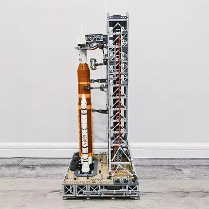 MOC Space Rocket Launch System Building Blocks – Model Toy Ornament Gift for Boys and Kids
