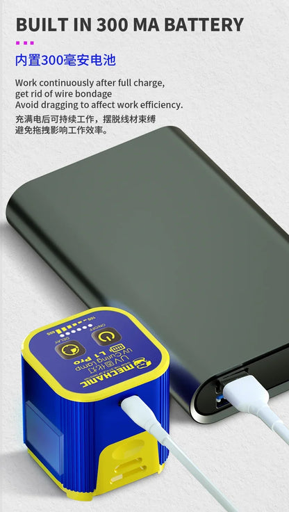 MECHANIC L1 Pro UV Curing Lamp – 7W High-Power Smart Repair Light for Fast UV Glue & Motherboard Curing