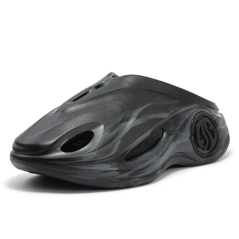 361 Degrees AG Aaron Gordon Whale 2 Men's Slippers - Soft Elastic Comfort with Thick Sole for Everyday Wear