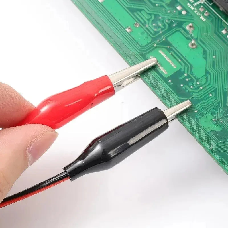 4mm Banana Plug to Alligator Clip Test Leads - Multimeter & Oscilloscope Electrical Testing Cables