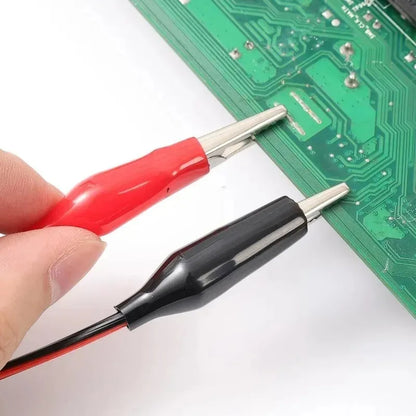4mm Banana Plug to Alligator Clip Test Leads - Multimeter & Oscilloscope Electrical Testing Cables