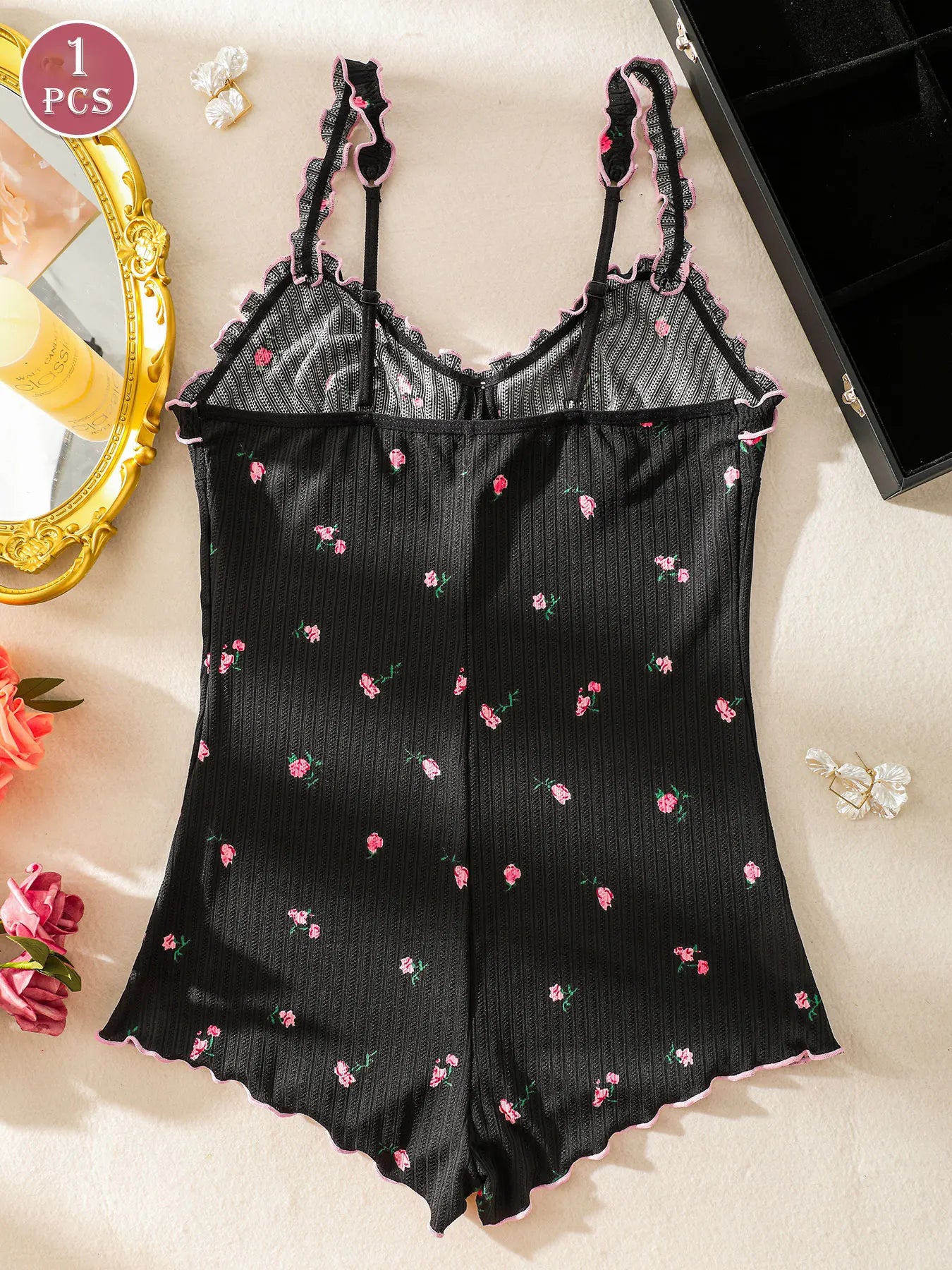 Women’s Sleeveless One-Piece Pajama Jumpsuit — Comfortable Loungewear for Sleep & Casual Wear