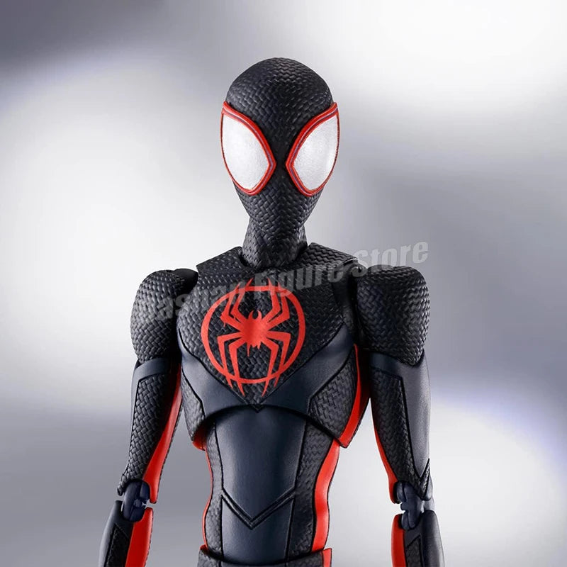 SHF Miles Morales Action Figure – Marvel Spider-Man Across the Spider-Verse Collectible Toy