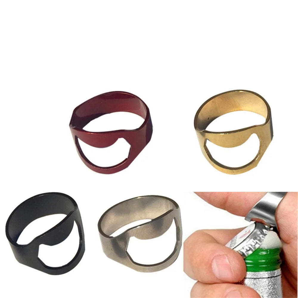 Beer Starter 22mm Can & Bottle Opener – Easy-to-Carry Stainless Steel Ring Opener, Simple to Use