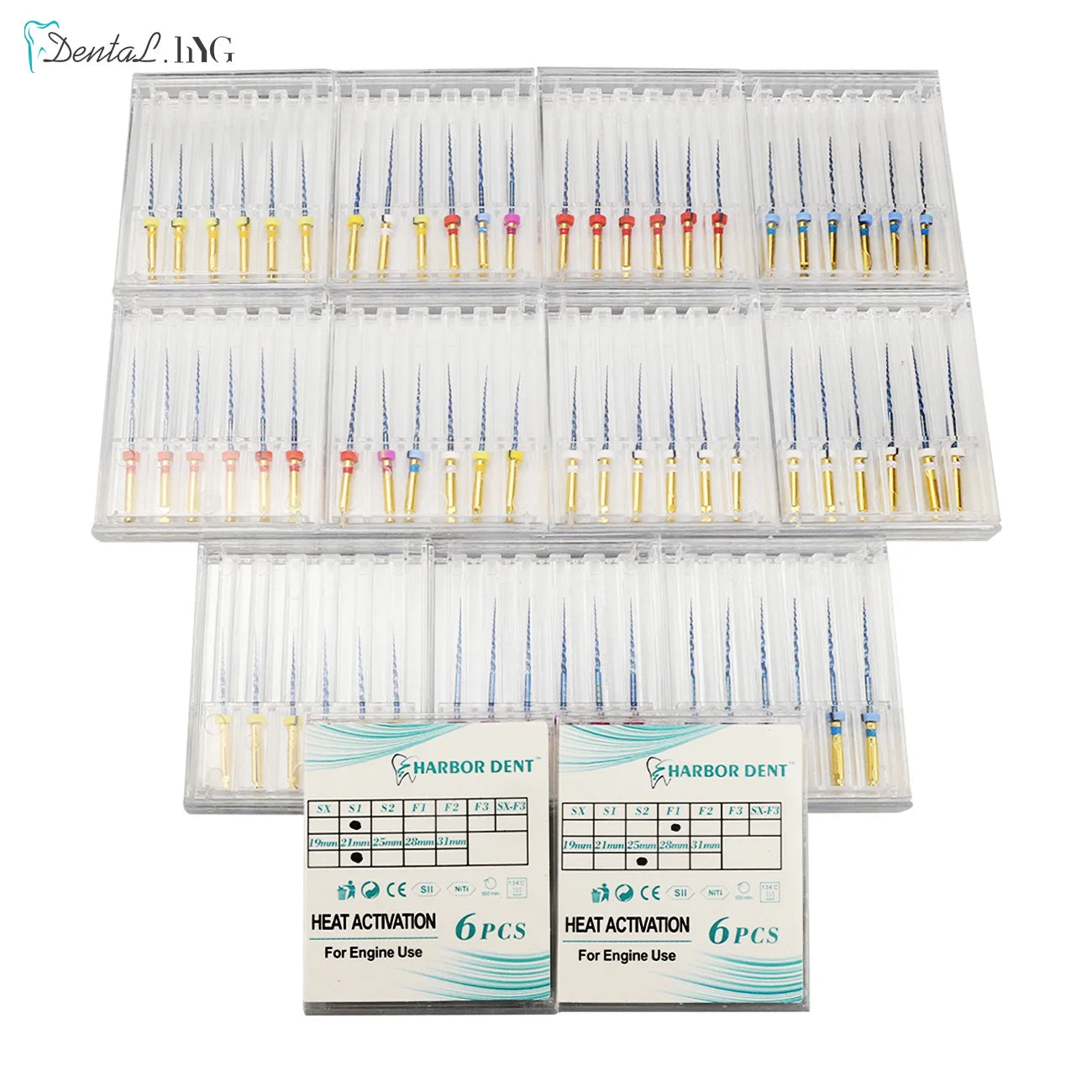Dental SX-F3 Blue Nitinol Rotary Files – Universal Endodontic Engine Tool for Root Canal Treatment