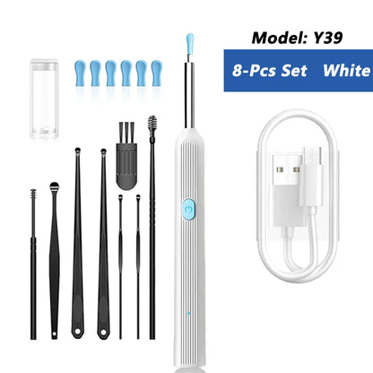 Visual Ear Wax Cleaner with Camera – Safe Luminous Otoscope Endoscope for Ear Cleaning & Ear Care